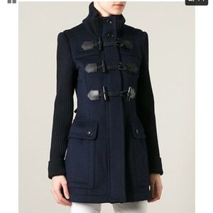 Burberry Indigo Coat US 4 Merino Wool