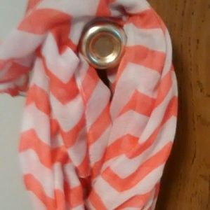 Pink chevron scarf