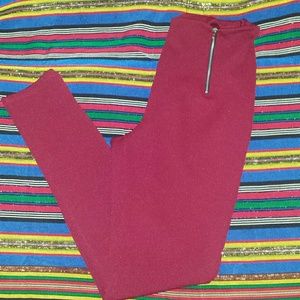 Double-Zip Leggings Pants