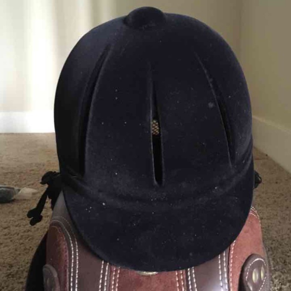 Black Equestrain Helmet