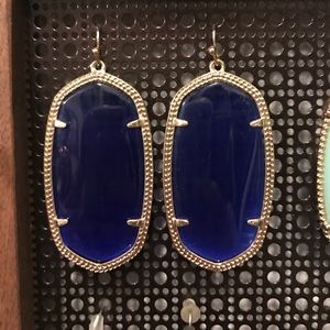 Navy Kendra Scott Danielle earrings