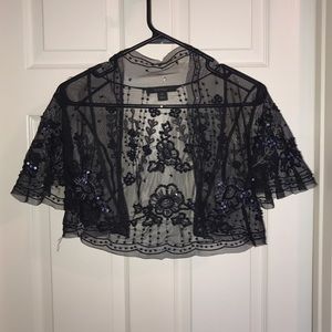 Express Sequined Capelet