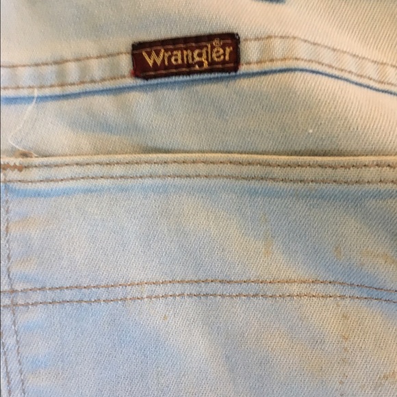 Vintage 1970's Wrangler Distressed Jeans - Picture 5 of 7