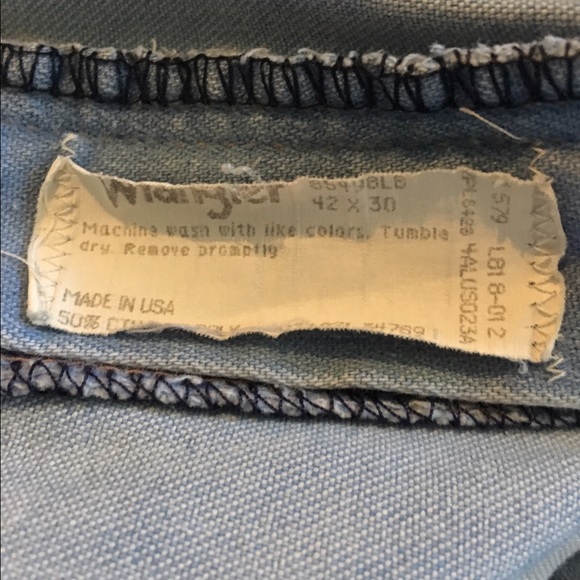 Vintage 1970's Wrangler Distressed Jeans - Picture 6 of 7