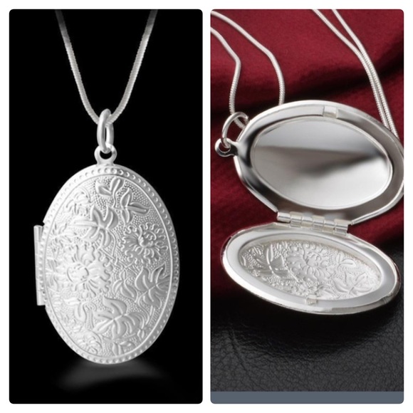 Jewelry - 925 Oval Carved Locket