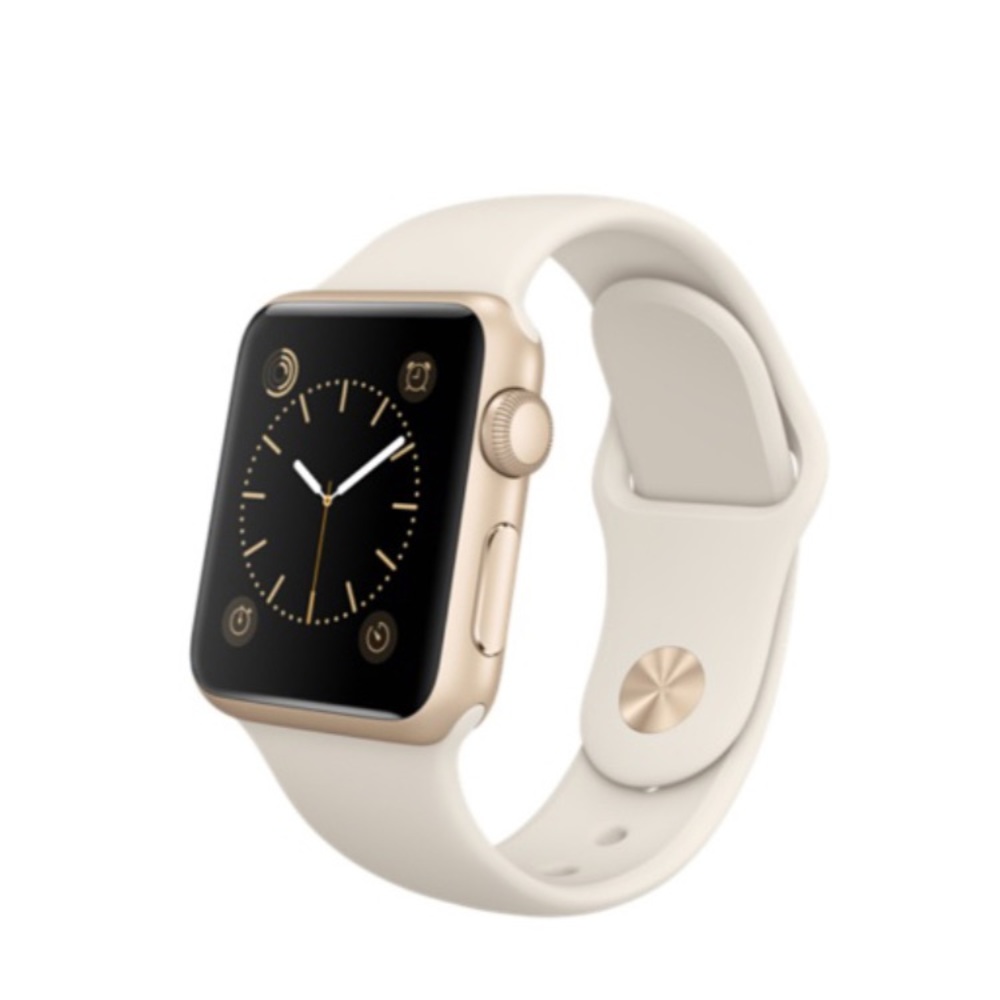 ISO antique white with gold aluminum hardware 38mm
