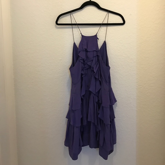 Purple Ruffled Layer Dress - Picture 2 of 3