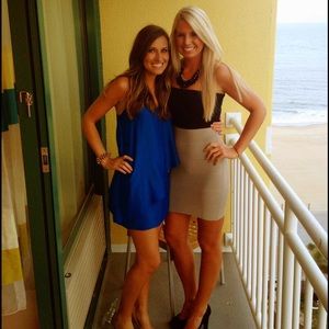 BCBGMAXAZRIA Alyona Colorblock Bandage Dress