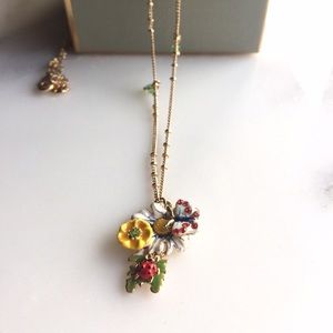 Beautiful Flower Enamel Necklace