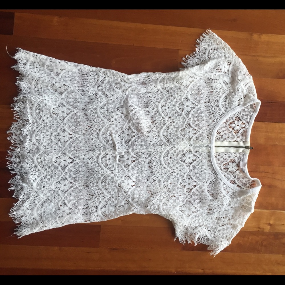 Melrose and market lace shirt