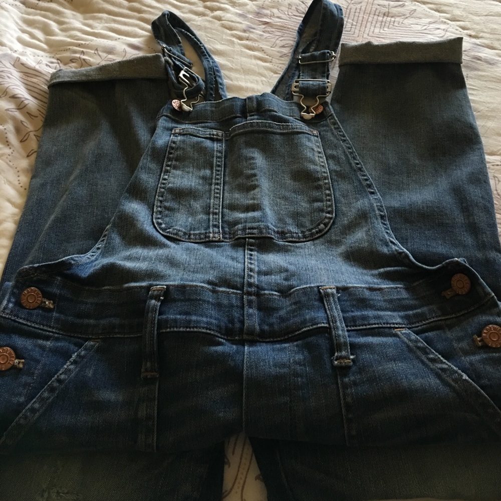 Madewell skinny Adrian wash overalls small