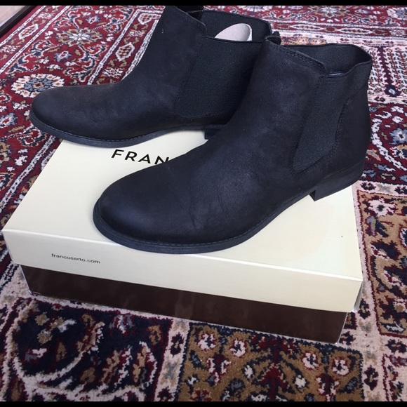NEW Franco Sarto Black Ankle Booties - Picture 4 of 6