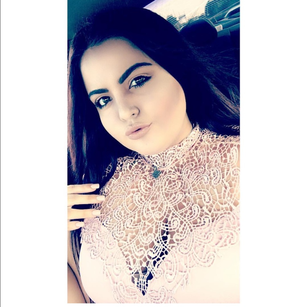 light pink lace up homecoming dress