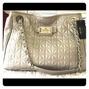 Nicole by Nicole Miller silver bag
