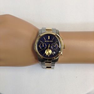 Michael Kors Unisex silver,blue,gold watch