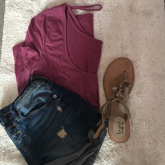 Mossimo Supply Co. Tops - 🍍Last Chance🍍Backless oversized purple tunic🍍