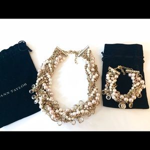 Ann Taylor Necklace & Bracelet Set