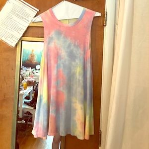 Tye dye hippie chic dress