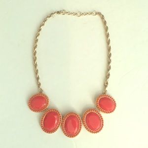 Banana Republic Orange Coral Statement Necklace Banana Republic Orange Coral Statement Necklace