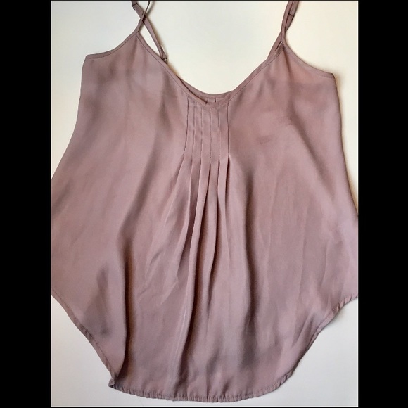 Tops - Taupe silky tank top