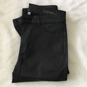 Black moto style legging