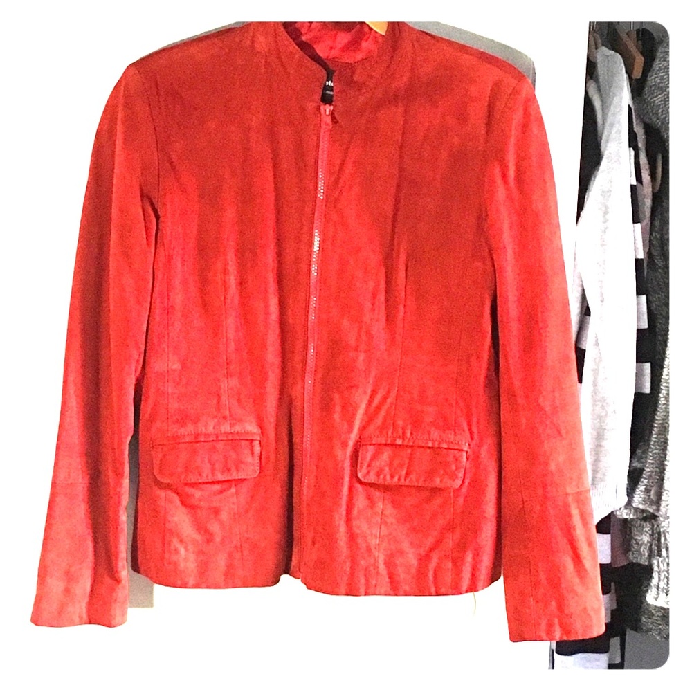 Red suede jacket