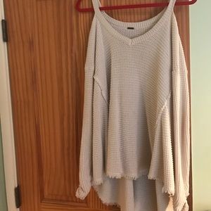 Free People cold shoulder pullover size M