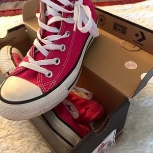 Converse Cosmo Pink High Top Chuck Taylors