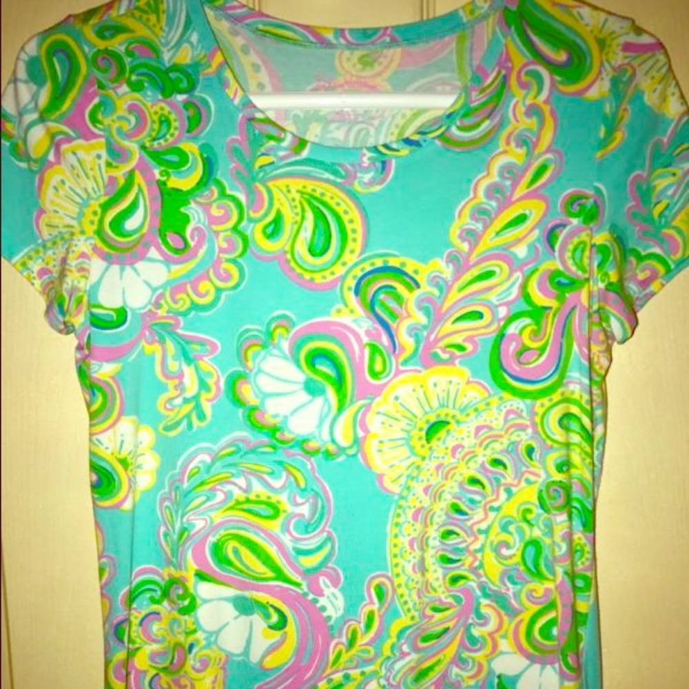 Women's Lilly Pulitzer Shirley Blue Top Small