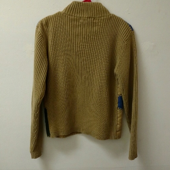 Patchwork Sweater Zip Up Dress Barn Jacket - Picture 5 of 10