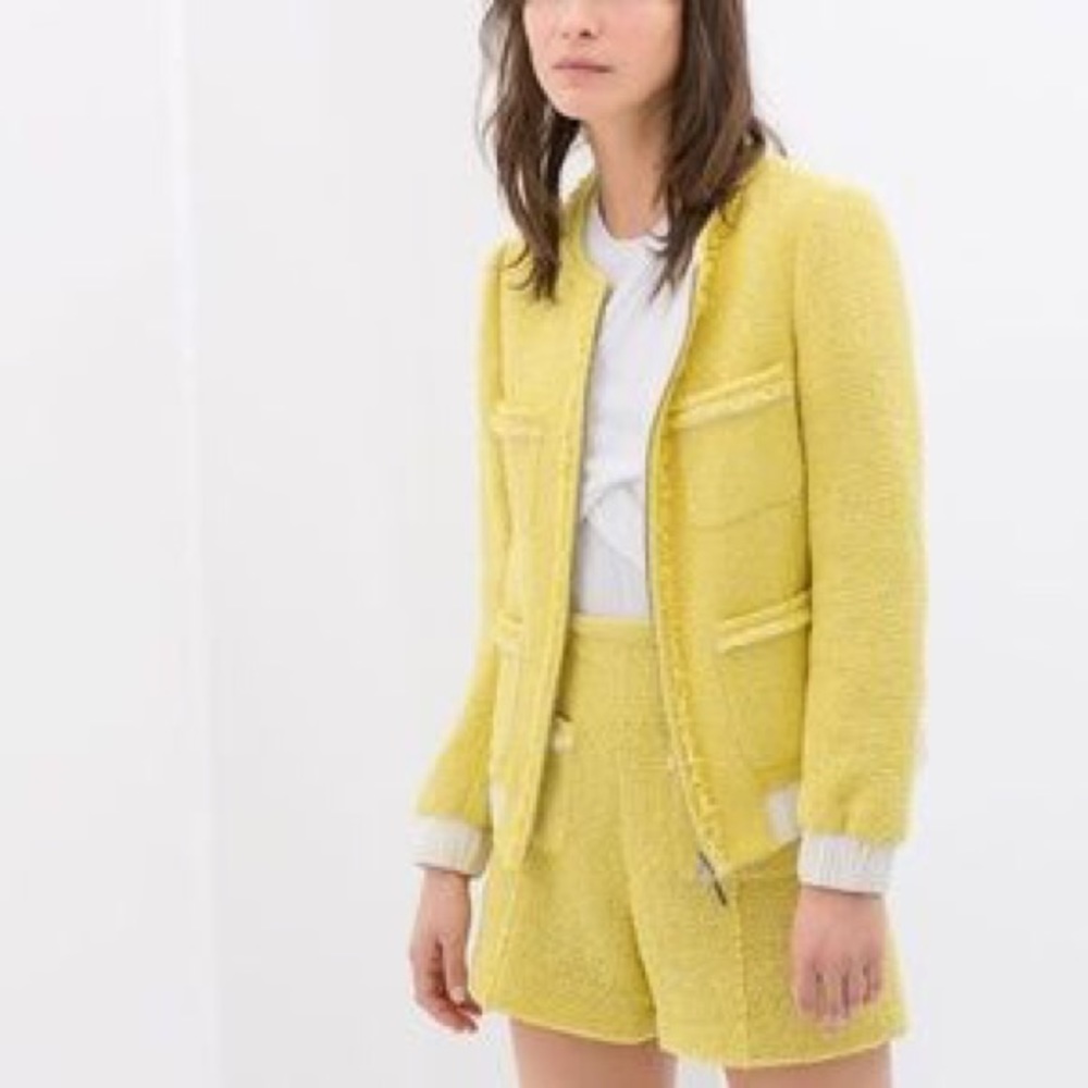 Zara yellow jacket NWT