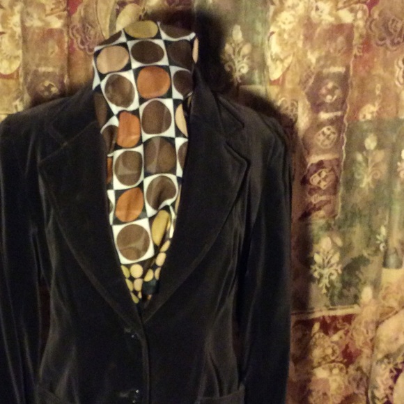 Vintage Jackets & Blazers - Vtg Brown velvet blazer