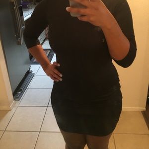 Black mini dress