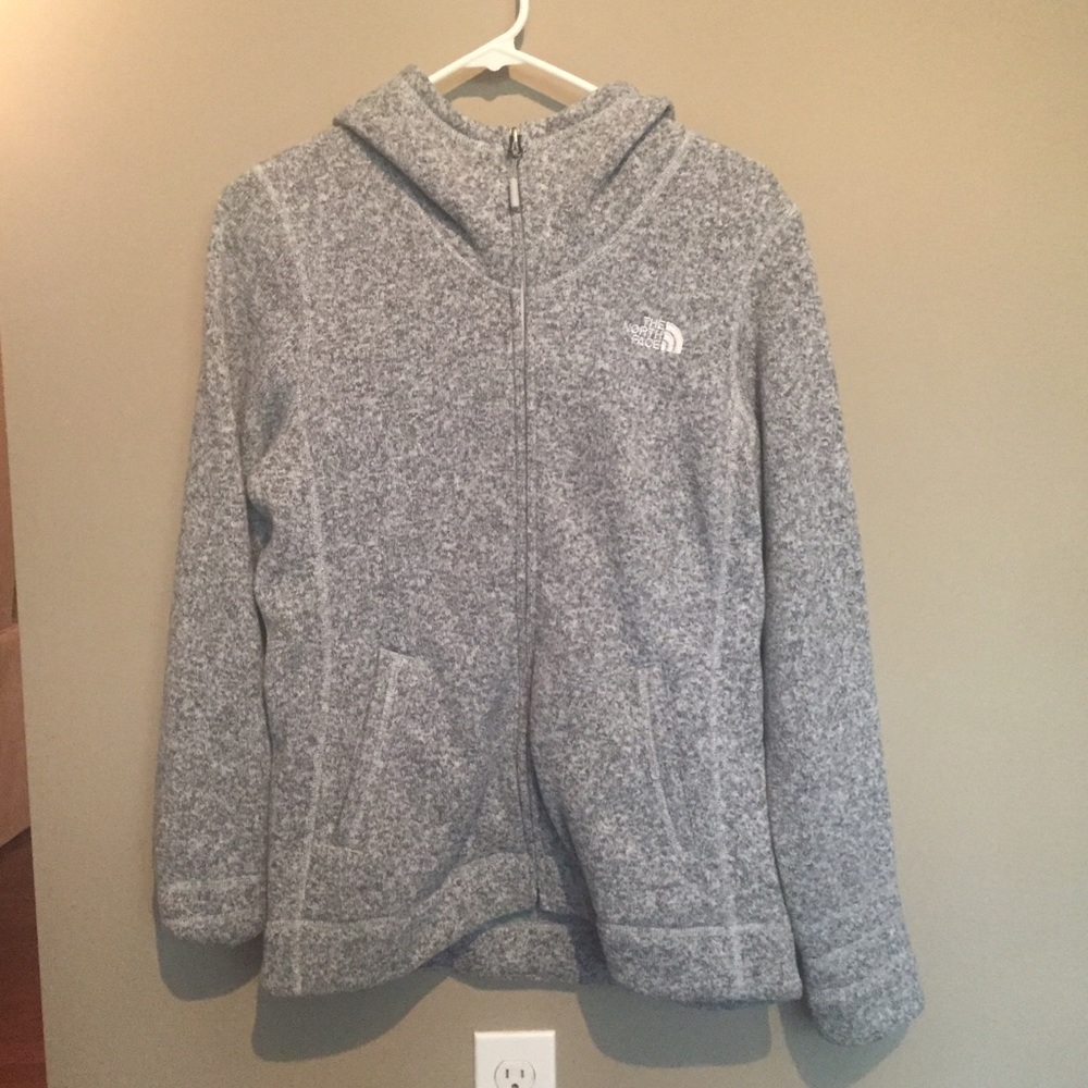The North face Gray Full Zip Hoodie