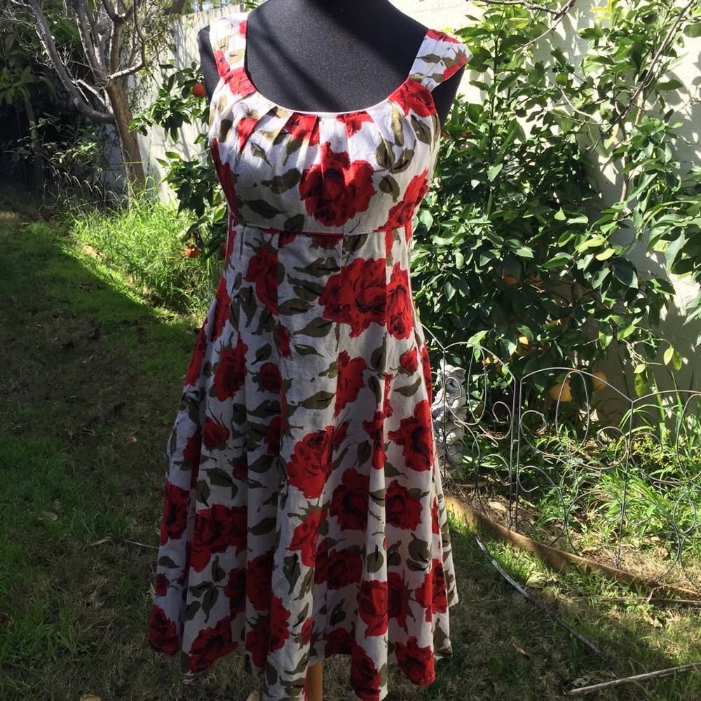 Maggy London Print Flowers Dress,size 6