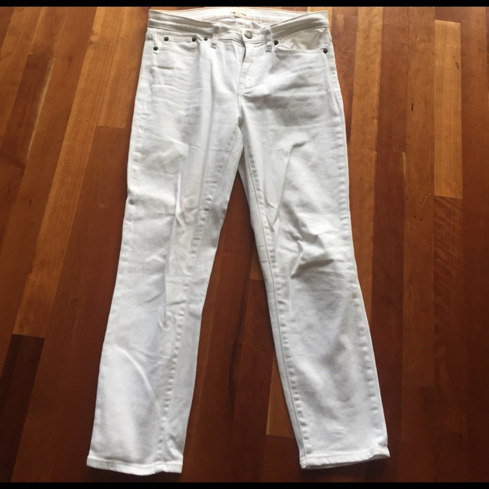White J. Crew crop jeans