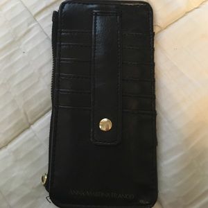 Anna Martina Franco black wallet
