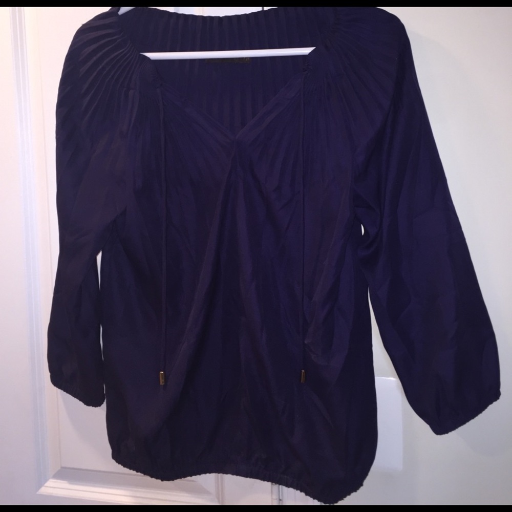 Dark purple, 3/4 sleeve blouse