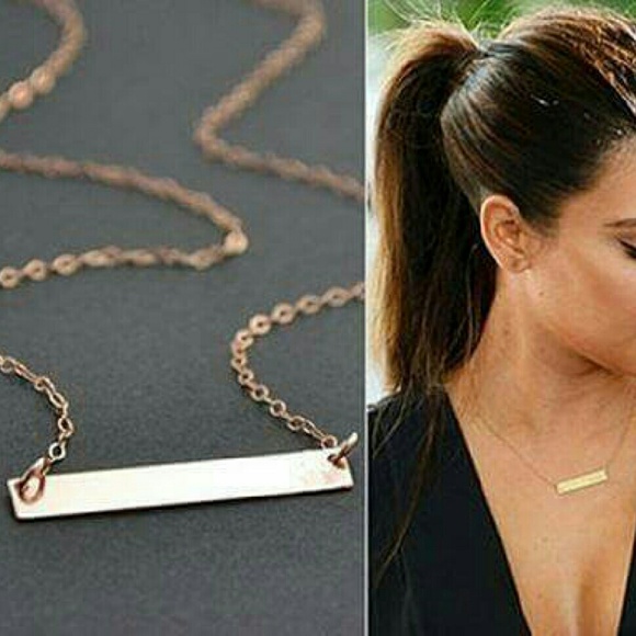 Jewelry - 2/$10 Gold Bar Necklace