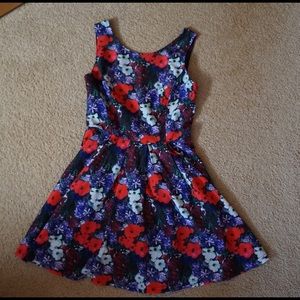 F21 Silky Floral Dress