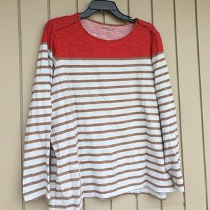 Striped Coldwater Creek Top 🌸