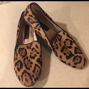 Steve Madden flats, animal print