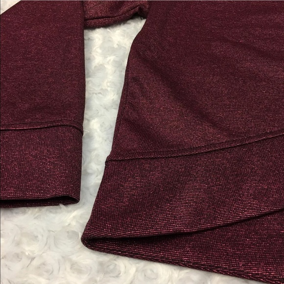 NWT Black and Pink Metallic Longsleeve Sweatshirt - Picture 2 of 8