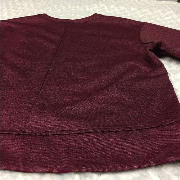 NWT Black and Pink Metallic Longsleeve Sweatshirt - Picture 4 of 8