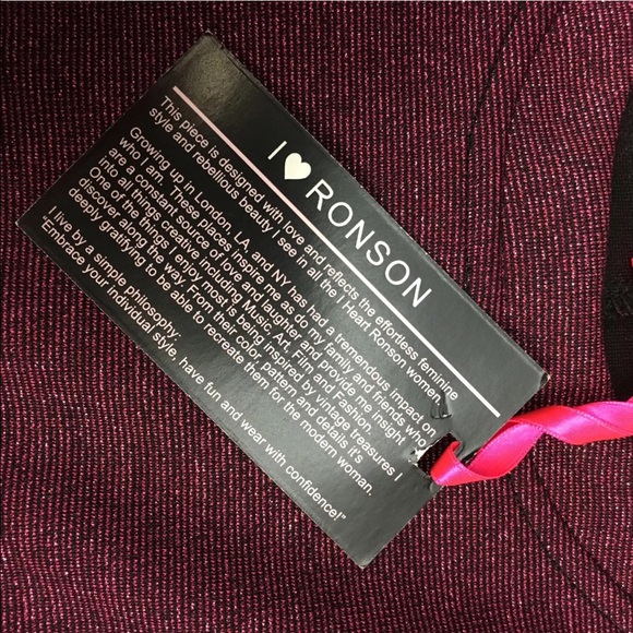 NWT Black and Pink Metallic Longsleeve Sweatshirt - Picture 8 of 8