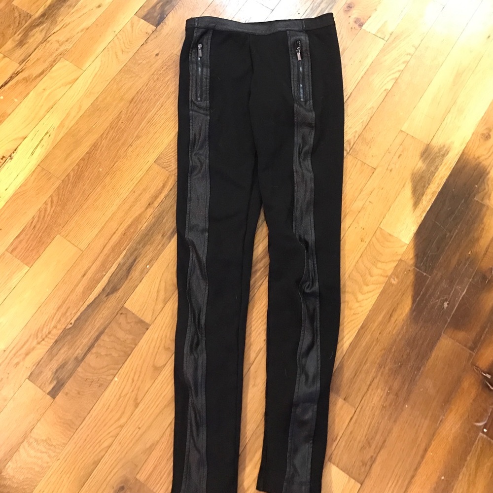 BCBG MAX AZRIA w/ leather and zipper accents