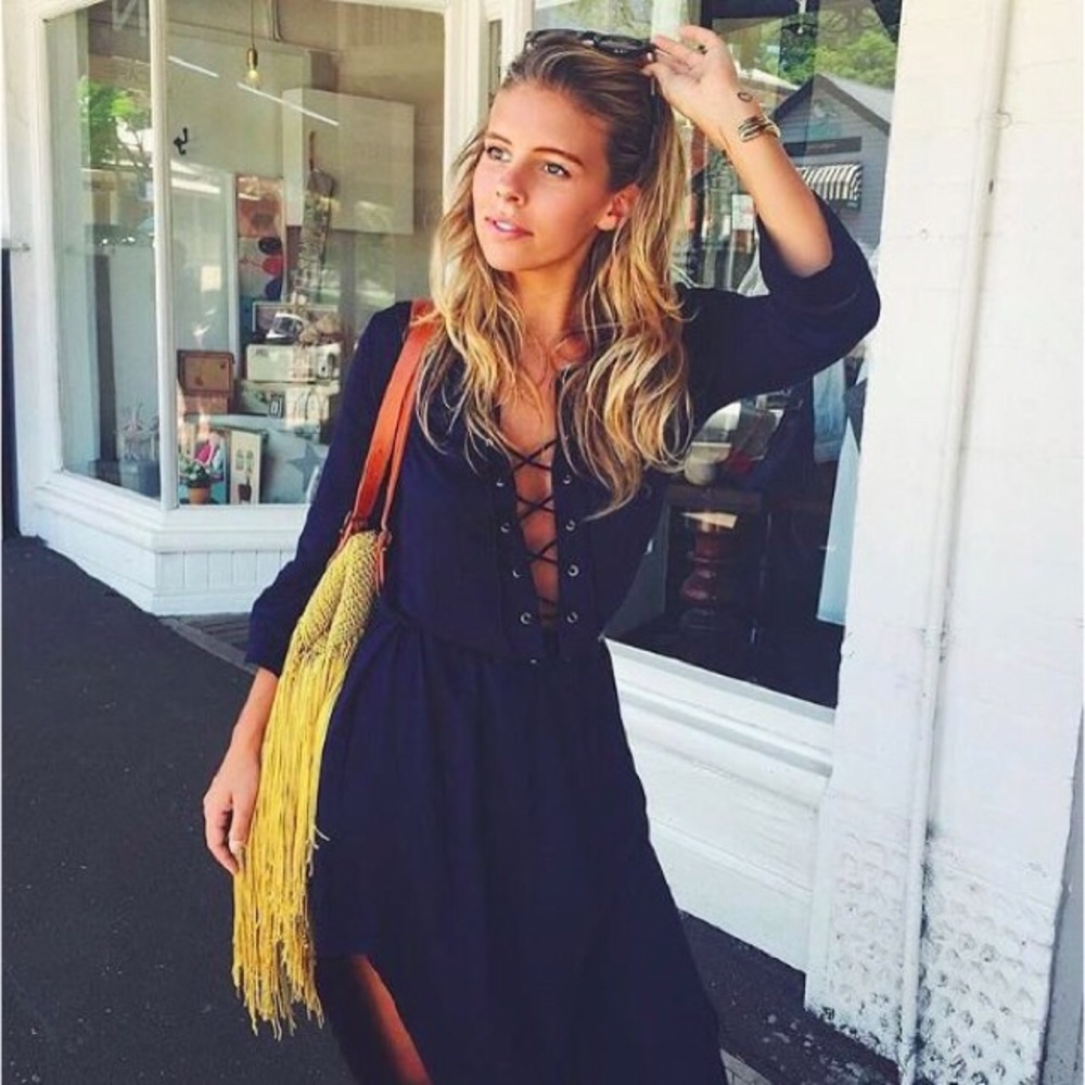 🌹130🌹FAITHFULL THE BRAND lace up midi