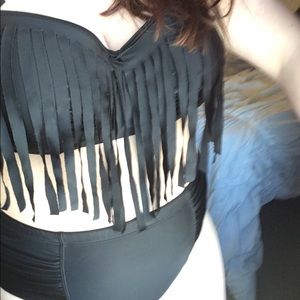 Pending soldFringe Plus Size High Waisted Bikini