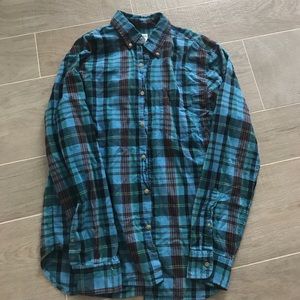 Men's plaid button down