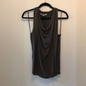 Drape neck tank top